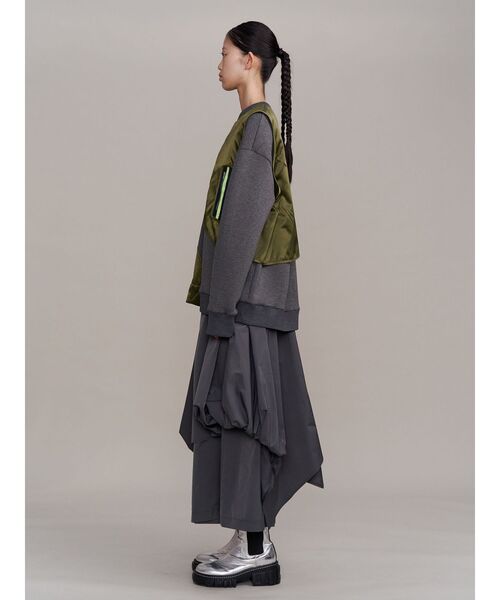 UN3D.(アンスリード)の「MA-1 VEST DOCKING SWEAT / MA-1ベストドッキングスウェット(スウェット・レディース・その他1/ブラック・36/38)」の21枚目の写真