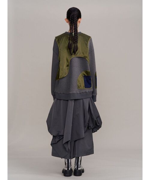 UN3D.(アンスリード)の「MA-1 VEST DOCKING SWEAT / MA-1ベストドッキングスウェット(スウェット・レディース・その他1/ブラック・36/38)」の22枚目の写真