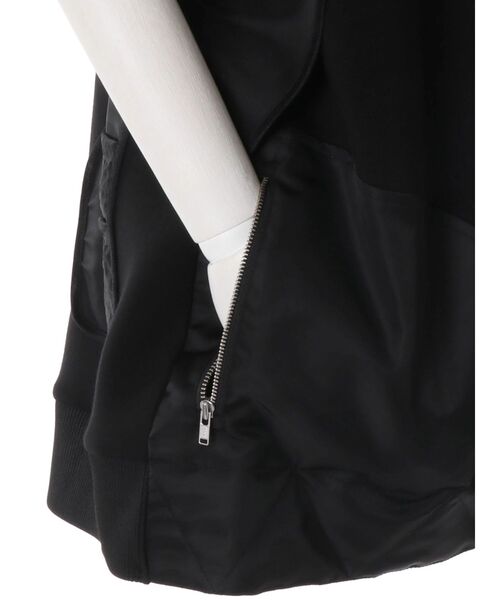 UN3D.(アンスリード)の「MA-1 VEST DOCKING SWEAT / MA-1ベストドッキングスウェット(スウェット・レディース・その他1/ブラック・36/38)」の11枚目の写真