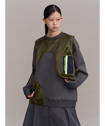 UN3D.（アンスリード）の「MA-1 VEST DOCKING SWEAT   MA-1ベストドッキングスウェット（スウェット）」