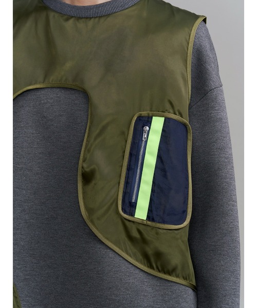 UN3D.(アンスリード)の「MA-1 VEST DOCKING SWEAT / MA-1ベストドッキングスウェット(スウェット・レディース・その他1/ブラック・36/38)」の17枚目の写真