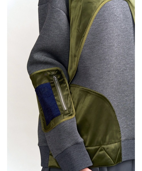 UN3D.(アンスリード)の「MA-1 VEST DOCKING SWEAT / MA-1ベストドッキングスウェット(スウェット・レディース・その他1/ブラック・36/38)」の18枚目の写真
