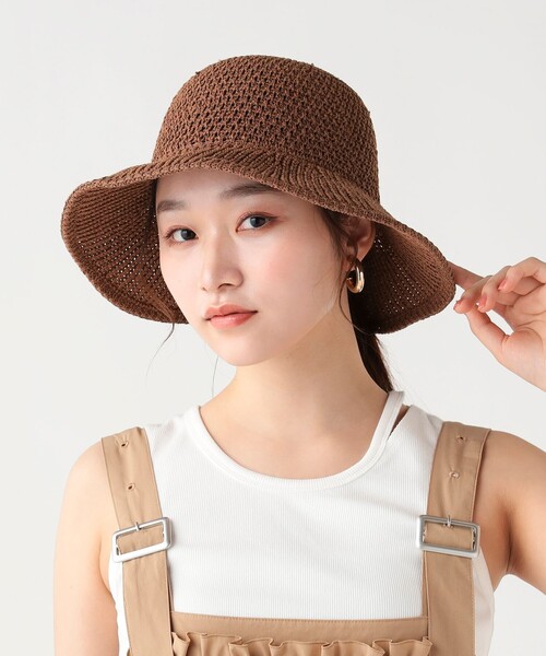 BEAMS HEART（ビームスハート）の「ミックス サーモ キャペリンハット（ハット・レディース・ホワイト系その他5/グレー/ブラウン・ONE SIZE）」の3枚目の写真