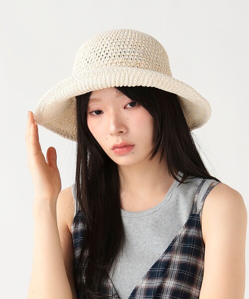 BEAMS HEART（ビームスハート）の「ミックス サーモ キャペリンハット（ハット・レディース・ホワイト系その他5/グレー/ブラウン・ONE SIZE）」の4枚目の写真