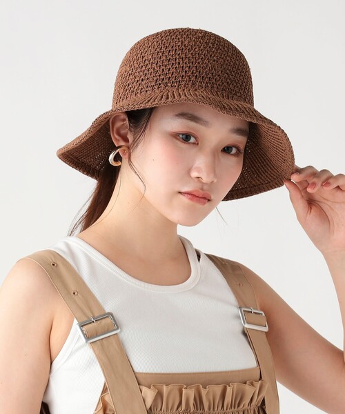 BEAMS HEART（ビームスハート）の「ミックス サーモ キャペリンハット（ハット・レディース・ホワイト系その他5/グレー/ブラウン・ONE SIZE）」の6枚目の写真