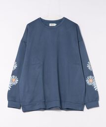 ●ATELANE●袖フラワー刺繍P/O