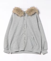 MKD.ZAKKA（エムケーディーザッカ）の「ラグジュアリーファーフードジップパーカー（パーカー）」