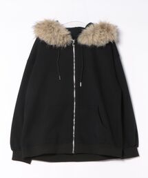 MKD.ZAKKA（エムケーディーザッカ）の「ラグジュアリーファーフードジップパーカー（パーカー）」