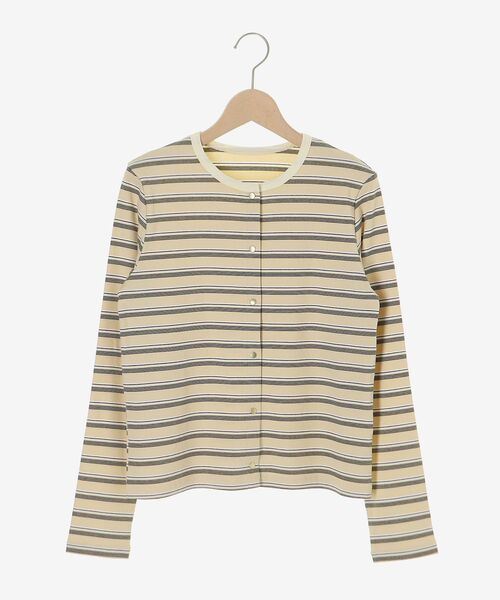 le.coeur blanc（ルクールブラン）の「マルチボーダーリブカーデ（カーディガン/ボレロ・レディース・イエロー系その他/ブルー系その他3/ブラック系その他・38）」の20枚目の写真