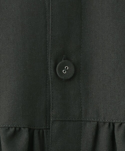 Afternoon Tea(アフタヌーンティー)の「ヘリンボーンバックVネックエプロン(エプロン・レディース・ネイビー/チャコールグレー・ONE SIZE)」の7枚目の写真