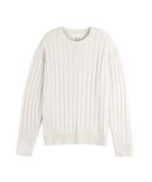 コットンブークレラウンドニットアイボリー SEKT002IVORY