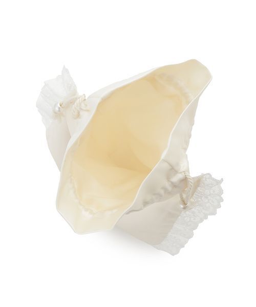 LILY BROWN（リリーブラウン）の「Love letterサテンレースポーチ（ポーチ・レディース・アイボリー/ライトブルー/ブラック・F）」の11枚目の写真