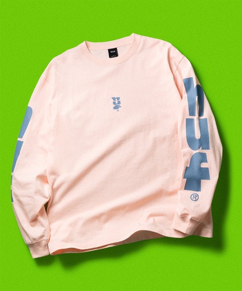 HUF(ハフ)の「MEGABLAST LS TEE(Tシャツ/カットソー・メンズ・ネイビー/ホワイト/ピンク/ブラック・L/M/S/XS/XXL/XL)」の4枚目の写真