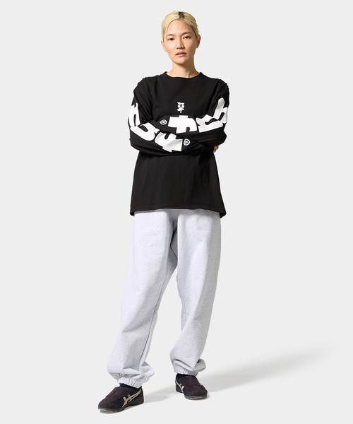 HUF(ハフ)の「MEGABLAST LS TEE(Tシャツ/カットソー・メンズ・ネイビー/ホワイト/ピンク/ブラック・L/M/S/XS/XXL/XL)」の17枚目の写真