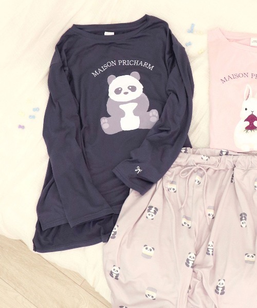 Maison Pricharm》とろけるような なめらか肌触り 長袖 ルームウェア