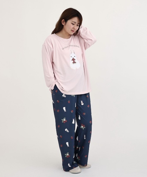 Maison Pricharm》とろけるような なめらか肌触り 長袖 ルームウェア
