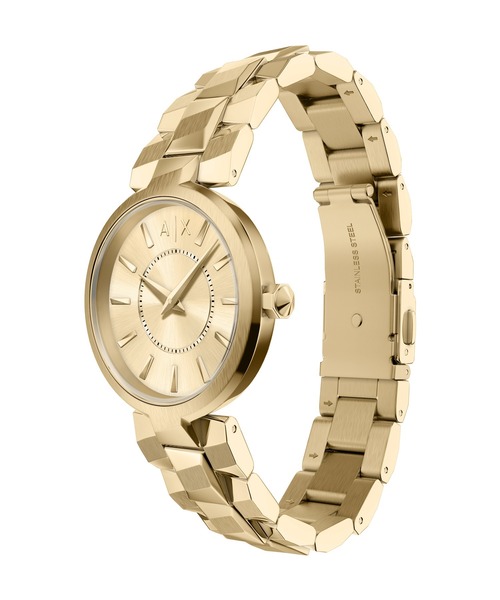 ARMANI EXCHANGE（アルマーニエクスチェンジ）の「アルマーニ・エクスチェンジ 腕時計 レディース アナログ ステンレス AX4407（アナログ腕時計・レディース・ゴールド・FREE）」の5枚目の写真