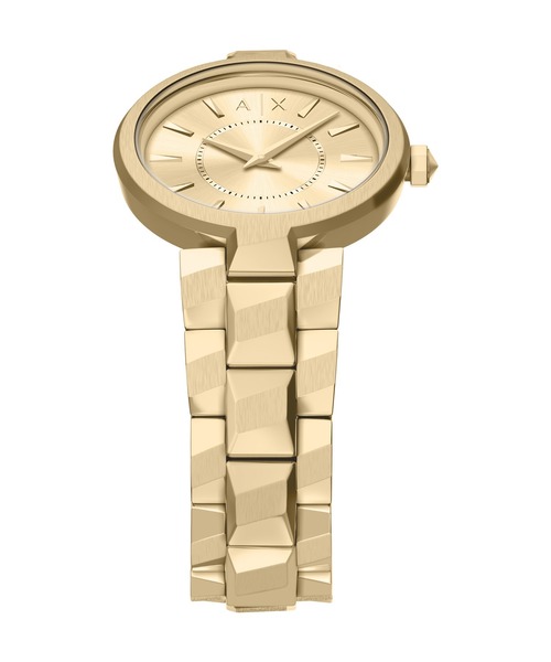 ARMANI EXCHANGE（アルマーニエクスチェンジ）の「アルマーニ・エクスチェンジ 腕時計 レディース アナログ ステンレス AX4407（アナログ腕時計・レディース・ゴールド・FREE）」の4枚目の写真