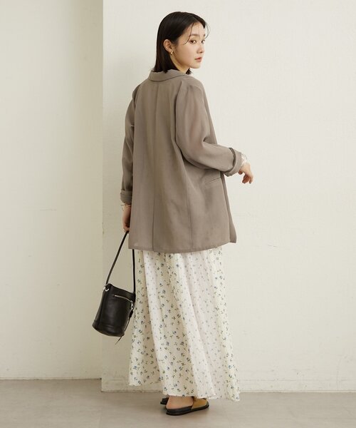 Omekashi（オメカシ）の「フラワーパネルキャミワンピース（ワンピース・レディース・ブラック/オフホワイト・38/36）」の21枚目の写真