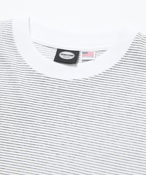 FREAK'S STORE(フリークスストア)の「限定展開 STORATECH/ストラテック ワイドシルエット クルーネックTシャツ/抗菌/防臭/制菌/UVカット/接触冷感/吸水速乾(Tシャツ/カットソー・メンズ・ブラック/スミクロ/グレー系その他/ブラック系その他/ホワイト系その他/ホワイト/グレイッシュベージュ・SMALL/X-LARGE/LARGE/MEDIUM)」の9枚目の写真