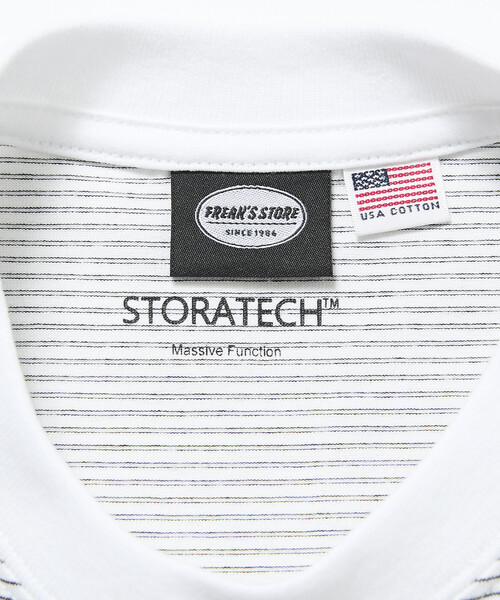 FREAK'S STORE(フリークスストア)の「限定展開 STORATECH/ストラテック ワイドシルエット クルーネックTシャツ/抗菌/防臭/制菌/UVカット/接触冷感/吸水速乾(Tシャツ/カットソー・メンズ・ブラック/スミクロ/グレー系その他/ブラック系その他/ホワイト系その他/ホワイト/グレイッシュベージュ・SMALL/X-LARGE/LARGE/MEDIUM)」の10枚目の写真