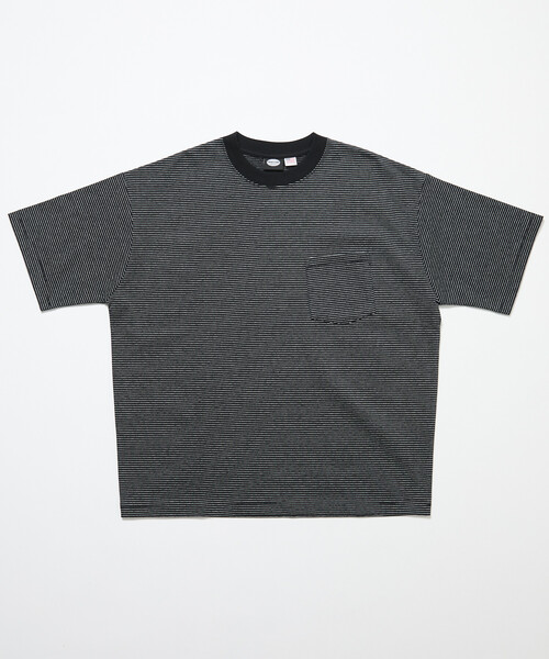 FREAK'S STORE(フリークスストア)の「限定展開 STORATECH/ストラテック ワイドシルエット クルーネックTシャツ/抗菌/防臭/制菌/UVカット/接触冷感/吸水速乾(Tシャツ/カットソー・メンズ・ブラック/スミクロ/グレー系その他/ブラック系その他/ホワイト系その他/ホワイト/グレイッシュベージュ・SMALL/X-LARGE/LARGE/MEDIUM)」の13枚目の写真