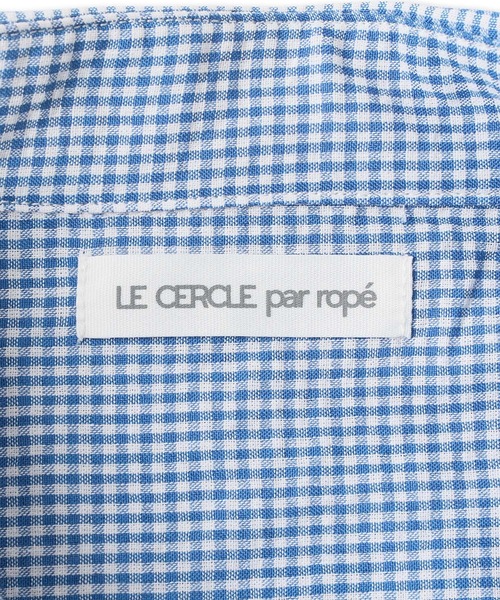 le cercle ADAM ET ROPE'(ルセルクルアダムエロペ)の「ギンガムチェックシアーサッカーシャツ(シャツ/ブラウス・メンズ・ブラック/ネイビー・L/M/S/LL)」の4枚目の写真
