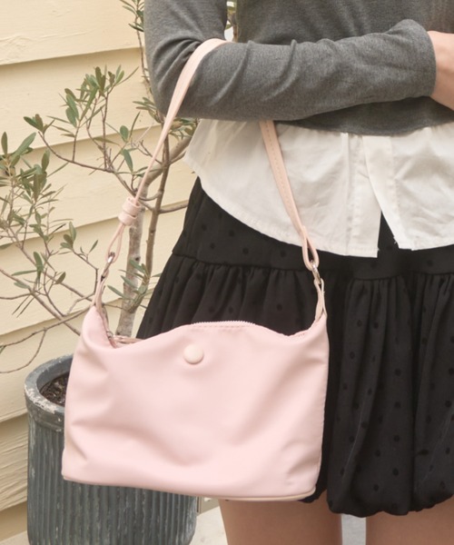 Birthday room(バースデイルーム)の「ミニショルダーバッグ/mini shoulder bag(ショルダーバッグ・レディース・ブラック/ライトブルー/ピンク/オフホワイト・FREE)」の4枚目の写真