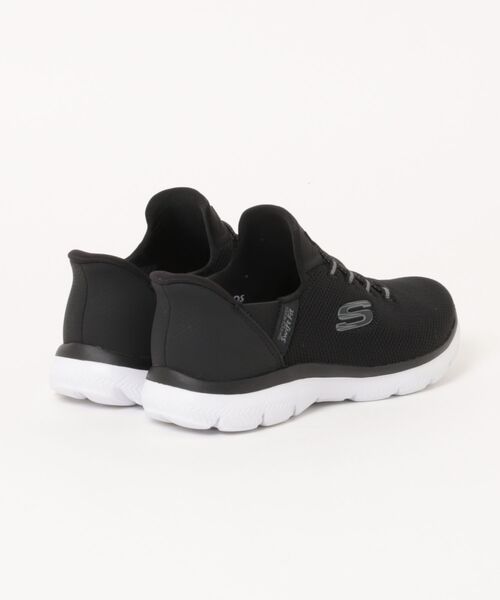 SKECHERS(スケッチャーズ)の「SKECHERS スケッチャーズ SWIFT FIT スウィフトフィット PURE GENIUS【超軽量】レディーススニーカー(ピュアジーニアス)(スニーカー・レディース・ブラック×グレー・22.5cm/23.0cm/23.5cm/24.0cm/24.5cm/25.0cm/26.0cm)」の2枚目の写真