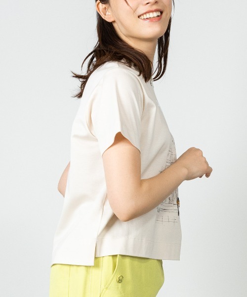 STUDIO PICONE（スタジオピッコーネ）の「コットン混冷感ポンチプルオーバー（Tシャツ/カットソー・レディース・ベージュ/ホワイト/ライトブルー/ブラック・LL/L/M）」の16枚目の写真