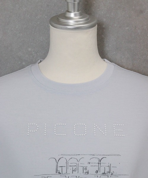 STUDIO PICONE（スタジオピッコーネ）の「コットン混冷感ポンチプルオーバー（Tシャツ/カットソー・レディース・ベージュ/ホワイト/ライトブルー/ブラック・LL/L/M）」の18枚目の写真