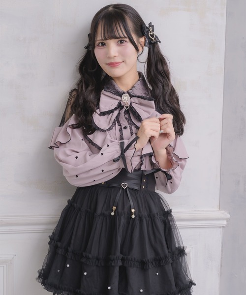 ROJITA(ロジータ)の「【Disney collection by ROJITA】ミッキーシルエットフロッキープリントブラウス(シャツ/ブラウス・レディース・パープル/ピンク/グレー・FREE)」の20枚目の写真