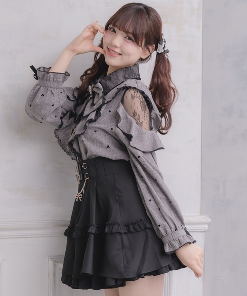 ROJITA(ロジータ)の「【Disney collection by ROJITA】ミッキーシルエットフロッキープリントブラウス(シャツ/ブラウス・レディース・パープル/ピンク/グレー・FREE)」の19枚目の写真