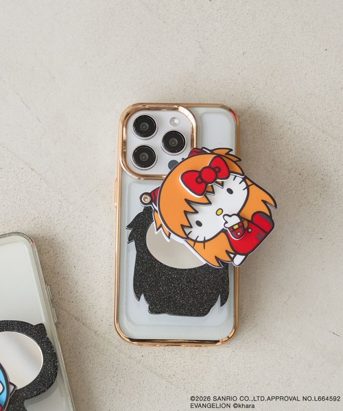 Me%（ミィパーセント）の「【EVA x HELLO KITTY】ミラーモバイルグリップ　631752（スマホグッズ・レディース・その他1/その他2・FREE）」の3枚目の写真