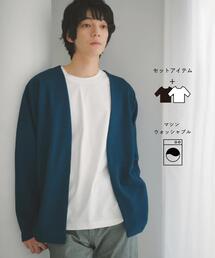 THE SHOP TK | 【2点セット】カーディガン+半袖Tシャツ 洗濯機OK(カーディガン/ボレロ)