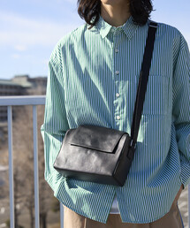 Firsthand | Firsthand/ファーストハンド Leather Editor's Flap Shoulder Bag / レザー エディターズ フラップショルダー / 牛革 / 撥水レザー(ショルダーバッグ)
