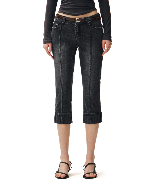 DECET WOMEN(デケット ウーマン)の「Seamed Low Rise Capri Jeans DCWPT024BLACK(その他パンツ・レディース・その他・X-SMALL/SMALL/MEDIUM/LARGE)」の8枚目の写真