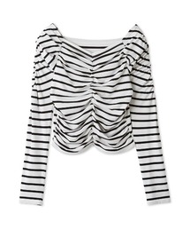 SNIDEL（スナイデル）の「ギャザーカットプルオーバー（Tシャツ/カットソー）」