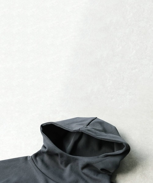 antiqua(アンティカ)の「スタンドネック パーカー(パーカー・レディース・ブラック/ダークグレー/杢グレー・ONESIZE)」の18枚目の写真