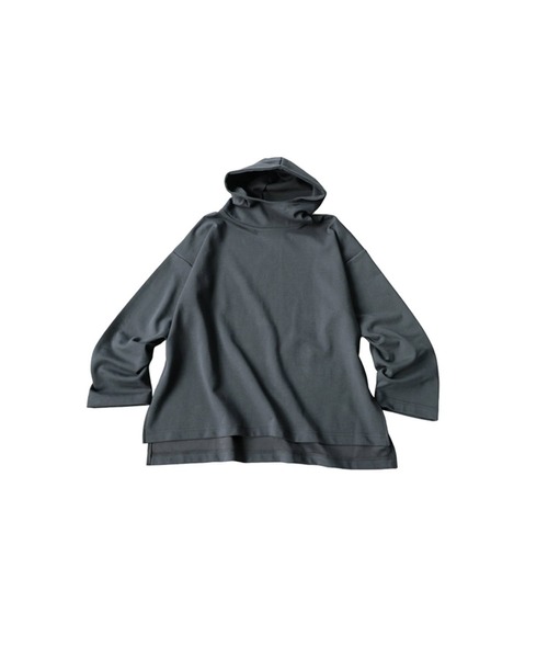 antiqua(アンティカ)の「スタンドネック パーカー(パーカー・レディース・ブラック/ダークグレー/杢グレー・ONESIZE)」の16枚目の写真