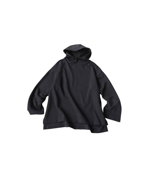antiqua(アンティカ)の「スタンドネック パーカー(パーカー・レディース・ブラック/ダークグレー/杢グレー・ONESIZE)」の15枚目の写真