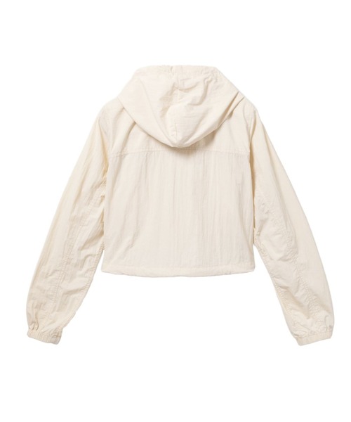 A BATHING APE(アベイシングエイプ)の「SILICON BADGE NYLON ANORAK(ナイロンジャケット・レディース・アイボリー/ネイビー・SMALL/X-SMALL)」の6枚目の写真