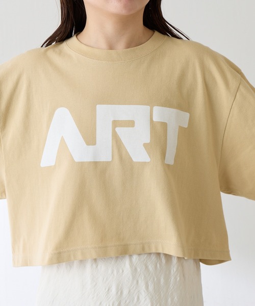 GOOD MOTIVE TEE(グッドモチーブティー)の「GOOD MOTIVE TEE/ロゴTシャツ(Tシャツ/カットソー・レディース・ベージュ・FREE)」の14枚目の写真