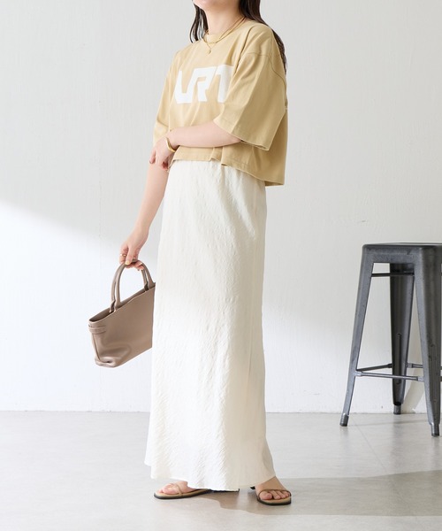 GOOD MOTIVE TEE(グッドモチーブティー)の「GOOD MOTIVE TEE/ロゴTシャツ(Tシャツ/カットソー・レディース・ベージュ・FREE)」の7枚目の写真