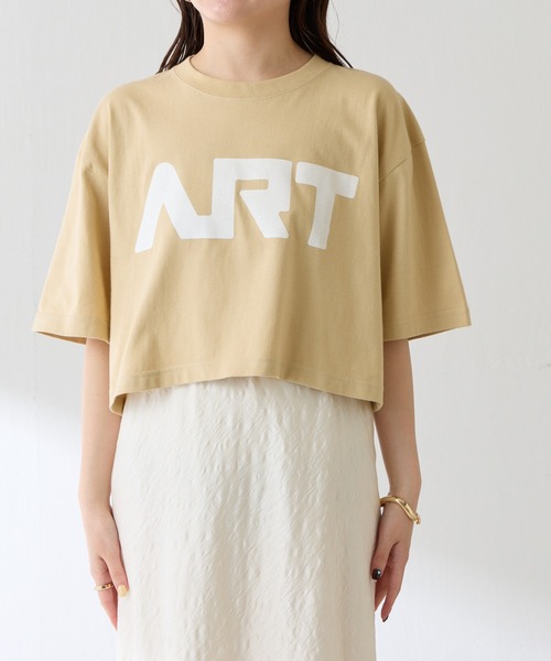 GOOD MOTIVE TEE(グッドモチーブティー)の「GOOD MOTIVE TEE/ロゴTシャツ(Tシャツ/カットソー・レディース・ベージュ・FREE)」の11枚目の写真