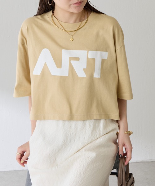 GOOD MOTIVE TEE(グッドモチーブティー)の「GOOD MOTIVE TEE/ロゴTシャツ(Tシャツ/カットソー・レディース・ベージュ・FREE)」の22枚目の写真
