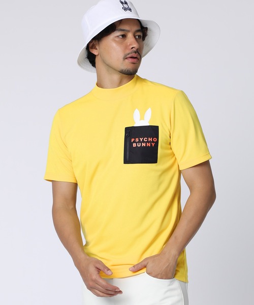 Psycho Bunny（サイコバニー）の「[GOLF]ポケットバニー モックネックTシャツ（Tシャツ/カットソー・メンズ・ホワイト/ブラック/ライトイエロー/ブルー・X-LARGE/LARGE/MEDIUM）」の4枚目の写真