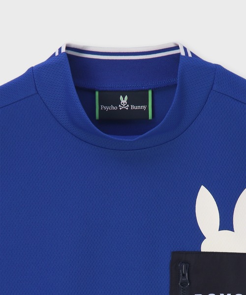 Psycho Bunny（サイコバニー）の「[GOLF]ポケットバニー モックネックTシャツ（Tシャツ/カットソー・メンズ・ホワイト/ブラック/ライトイエロー/ブルー・X-LARGE/LARGE/MEDIUM）」の18枚目の写真