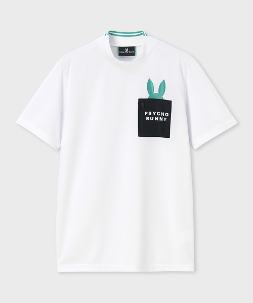 Psycho Bunny（サイコバニー）の「[GOLF]ポケットバニー モックネックTシャツ（Tシャツ/カットソー・メンズ・ホワイト/ブラック/ライトイエロー/ブルー・X-LARGE/LARGE/MEDIUM）」の8枚目の写真