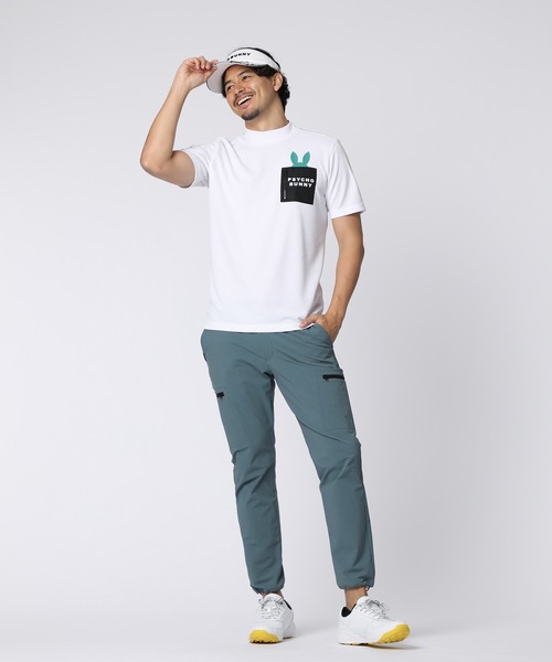Psycho Bunny（サイコバニー）の「[GOLF]ポケットバニー モックネックTシャツ（Tシャツ/カットソー・メンズ・ホワイト/ブラック/ライトイエロー/ブルー・X-LARGE/LARGE/MEDIUM）」の7枚目の写真